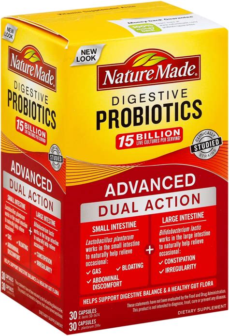 Nature Made Digestive Probiotics Advanced Dual Action Dietary