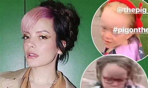 lily allen shares rare video of daughters ethel seven and marnie six daily mail online