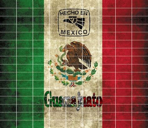 Bandera De Mexico Guanajuato Design Etsy
