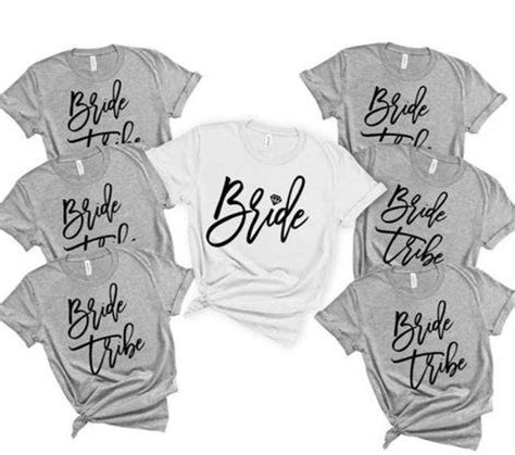 Bride And Bride Tribe Bachelorette Party Tees Bride To Be Etsy Bride Tribe Bachelorette