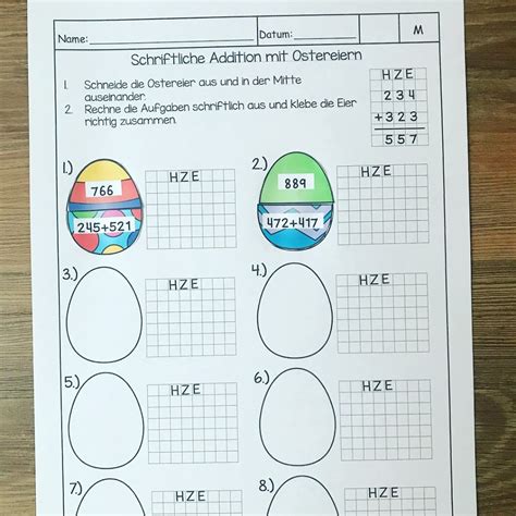 Hier findet ihr kostenlose übungsblätter mit mathematikaufgaben für die grundschule der 3. Mathe an Ostern Klasse 3 - Frau Spaßkanone