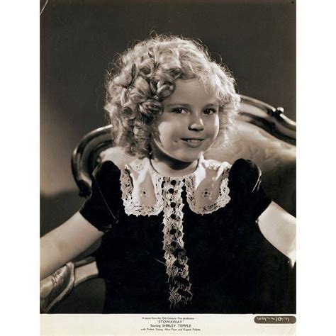 A Vintage Press Shot Of Hollywood Legend Shirley Temple Photographed
