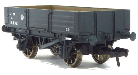 Rapdio 925007 10ton 4 Plank Open Wagon14432in Gwr Grey Livery Small