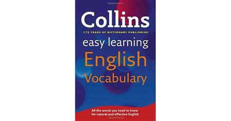 Collins Easy Learning English Vocabulary By Collins
