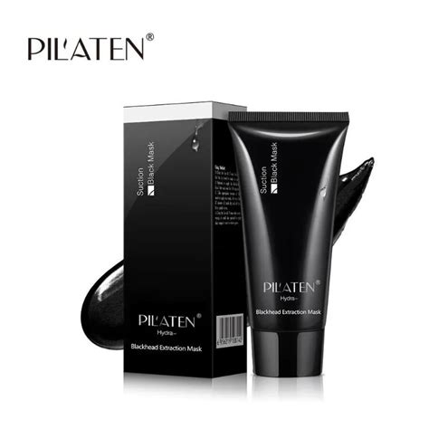 pilaten blackhead remover deep cleansing purifying peel acne treatment mud black mud face mask