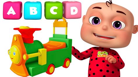 Little treehouse nursery rhymes and kids. ABC Train Song For kids | Alphabet Train With Five Little ...