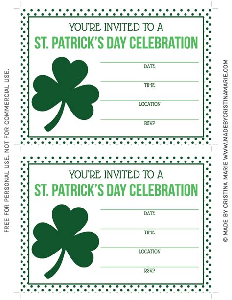 St Patricks Day Party Printables Free