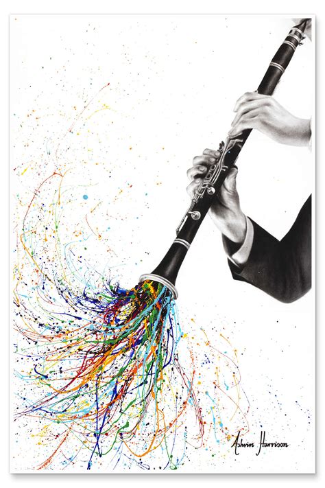 A Clarinet Tune Van Ashvin Harrison Als Poster Canvas Print En Meer