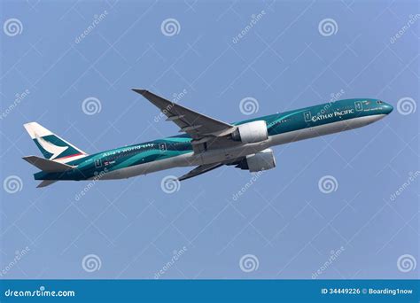 Cathay Pacific Boeing 777 300er Special Livery Editorial Photo Image