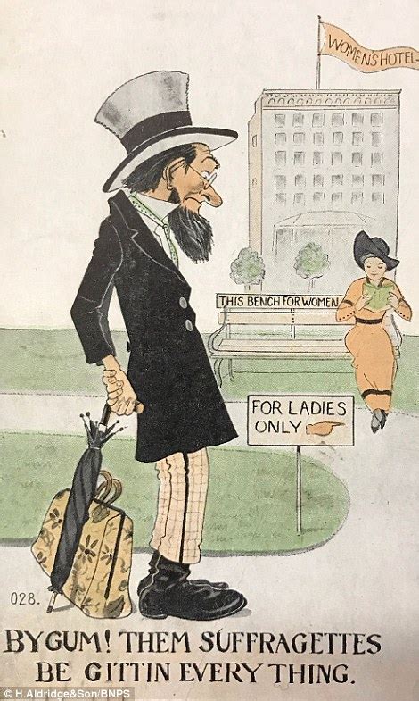 by gum is your wife a suffragette incredibly sexist anti suffragette postcards revealed