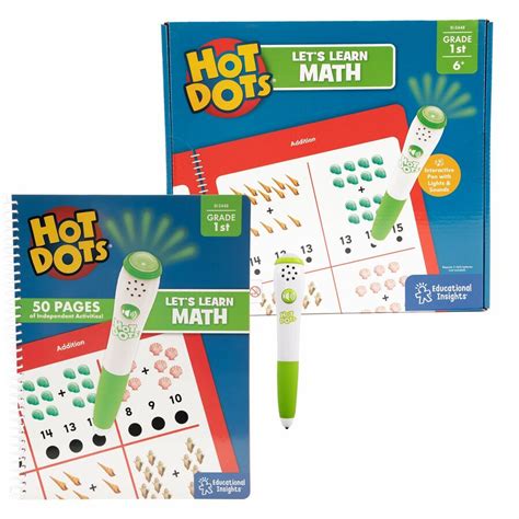 Educational Insights Lets Learn Math 1st Grade Interactive Printed