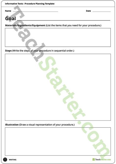 Teaching Resource A Planning Template For Students To Use When Writing