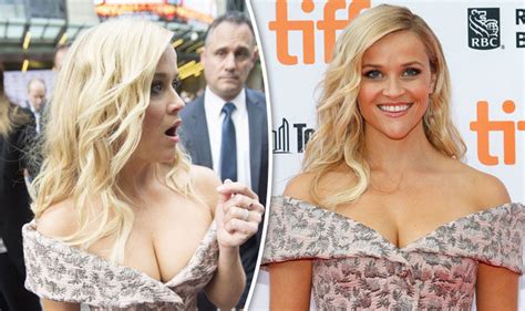Reese Witherspoon Puts On Very Busty Display In Plunging Bardot Dress