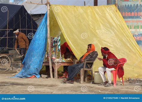 Homeless People And Refugees Are Forced To Live In Temporary Tents And