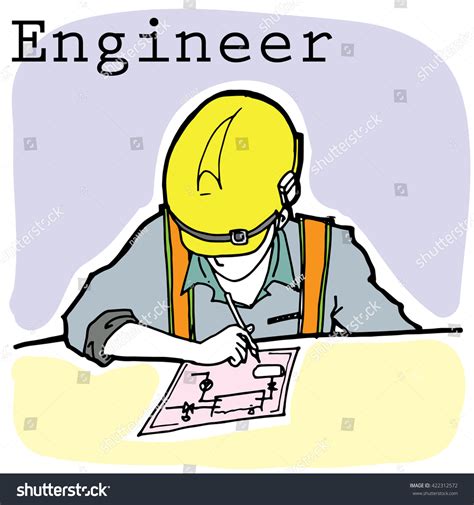 Engineer Cartoon Vector Character 422312572 Shutterstock