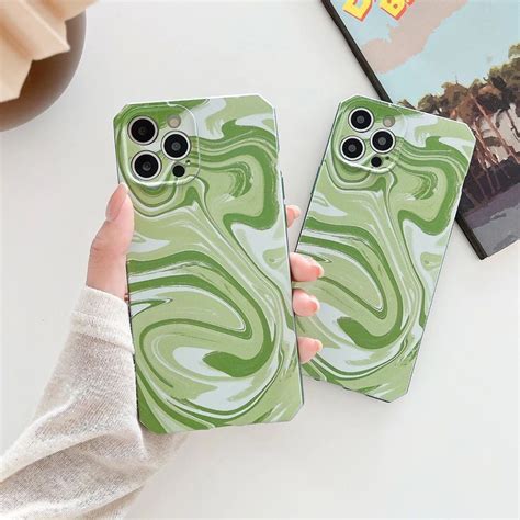 Simple Green Phone Case Suitable For Iphonex11promax Apple Etsy