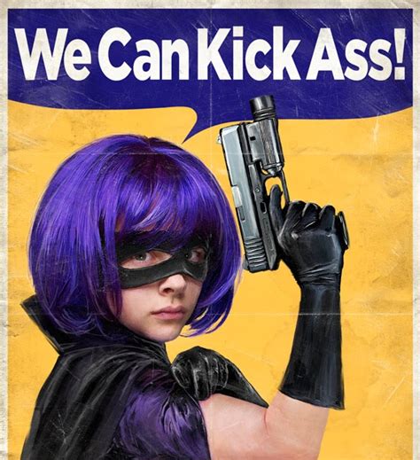 Kick Ass Retro Hit Girl Poster Sandwichjohnfilms