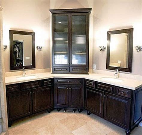 Many recent updates include a frigidaire stainless steel appliance package with french door refrigerator, neutral interior paint, nest thermostat, ceiling fans & light fixtures, bedroom carpet, oil rubbed bronze hardware, window coverings. corner bathroom vanity double sinks | Corner bathroom vanity, Bathroom remodel master, Bathroom ...