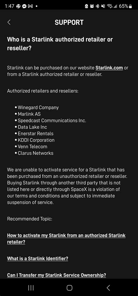 No Longer Able To Sell Your Starlink Rstarlink