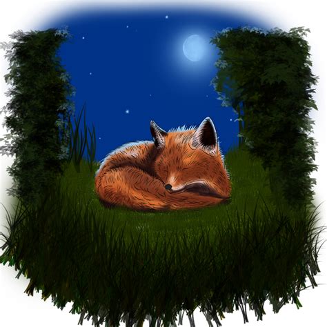 Fox Dreams Under The Full Blue Moon S Glow In The Jungle S By