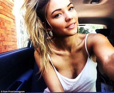 Sam Frost Shares Photo Collage Of Time One The Bachelor Australia Daily Mail Online