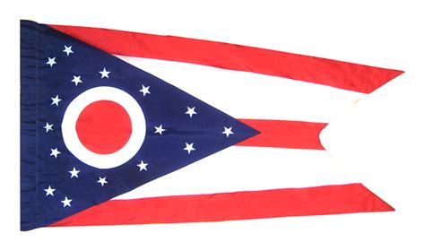 Reference to ohio's admission into the union is also represented in the flag. Ohio Flag 3 x 5 ft. Indoor Display Flag