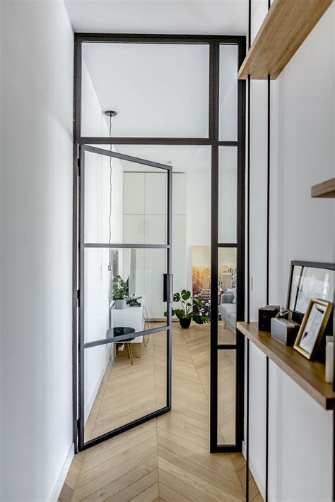 Metal Glass Doors Interior Design Black Door Design Modern Door