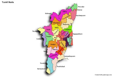 Sample Maps For Tamil Nadu