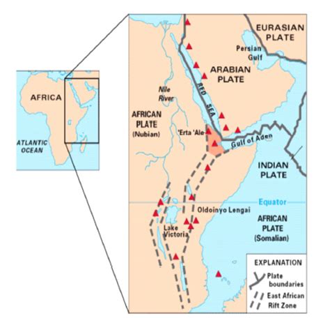 A rift valley is a lowland region that forms where earth's tectonic plates move apart, or rift. Module Twenty Six, Activity One - Exploring Africa