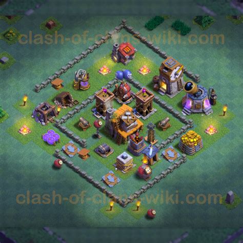 Best Builder Hall Level 4 Base With Link Clash Of Clans Bh4 Copy 6