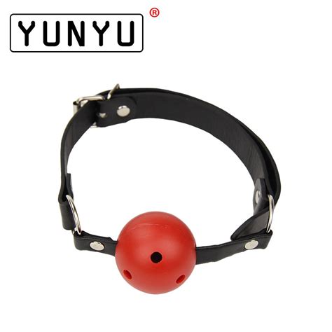 Pu Leather Band Ball Mouth Gag Oral Fixation Mouth Stuffed Adult Games