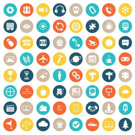 App Icon Set Icons For Websites And Mobile Applications Flat Vector