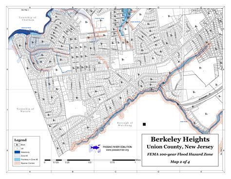 Fema Flood Hazard Zone Maps Berkeley Heights Township Nj