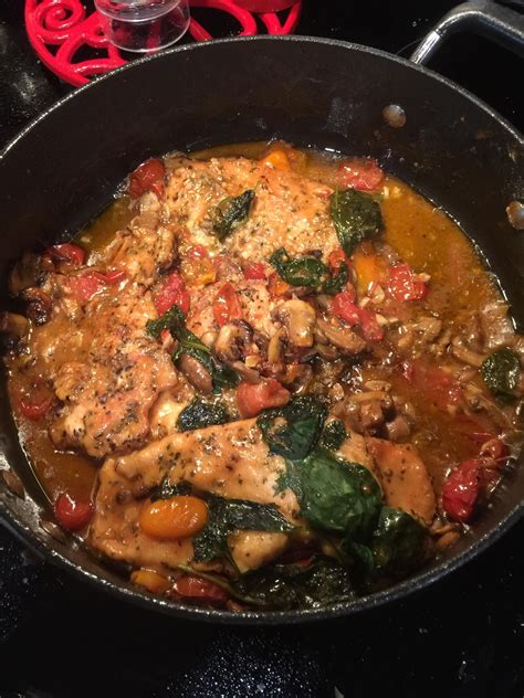 Bring to boil, reduce heat and simmer 10 minutes. Homemade Chicken scallopini in white wine sauce with ...