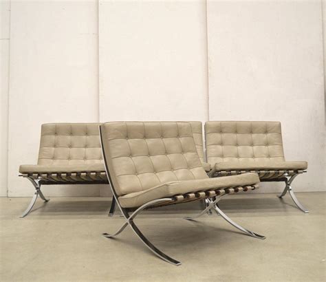 Shop for knoll barcelona chair at 2modern. For sale: 4 x Barcelona lounge chair by Ludwig Mies van ...