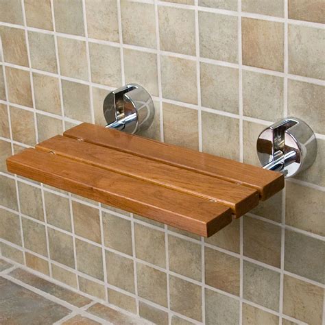 Modern Folding Teak Shower Bench Inspiration Penyimpanan