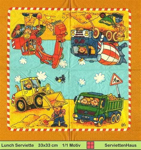 Freizeit Exklusiv Irgendwie servietten mit bagger motiv Angriff Banane