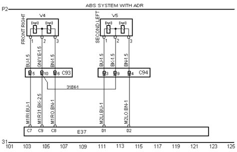 Wabco Abs E 24v 4s 4m схема подключения