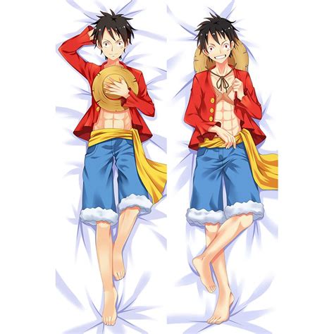 Hot Japanese Anime Decorative Hugging Body Pillow Cover Case One Piece Luffy Double Sided
