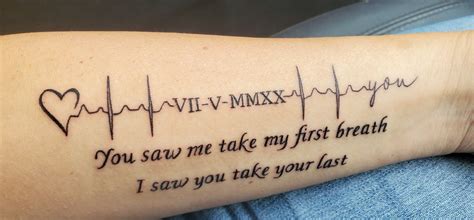 Heartbeat Tattoo - A Meaningful Memorial Tattoo Idea