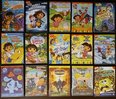 Lot Of 9 Nick Jr Dvds Backyardigansgo Diego Godora The Explorermax