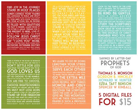 Check spelling or type a new query. Words from Latter-day Prophets - Simply Fresh Designs