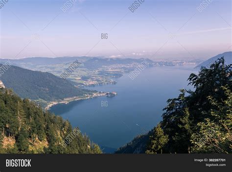 Traunsee Lake Alps Image And Photo Free Trial Bigstock
