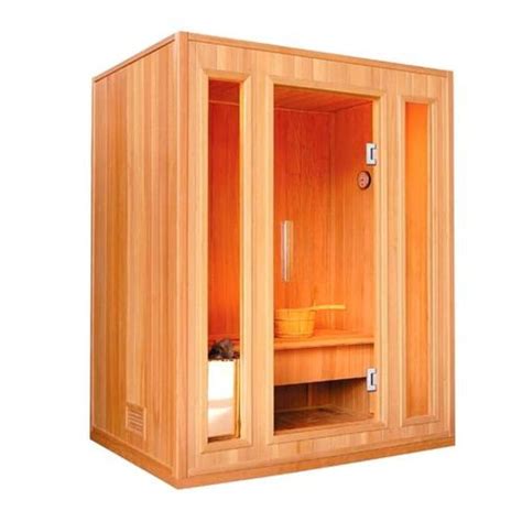 Aleko Canadian Hemlock Indoor Wet Dry Sauna With Led Lights 6 Kw Etl