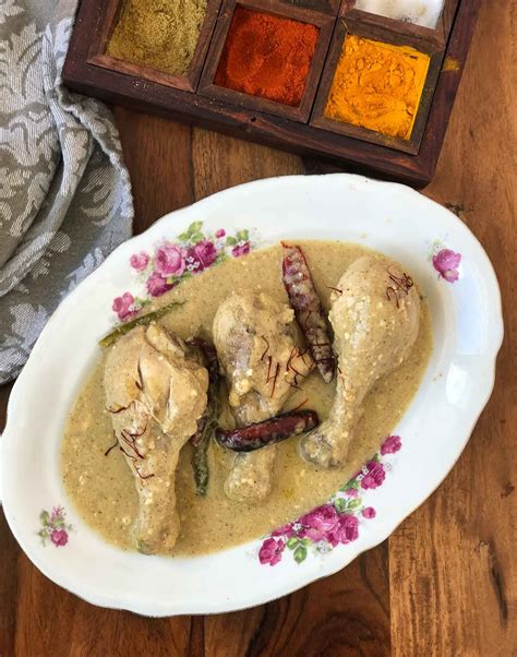 Bengali Style Chicken Rezala Recipe Chicken Korma By Archanas Kitchen