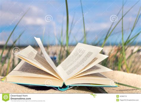 Opened Book At The Beach Stock Image Image Of Opened