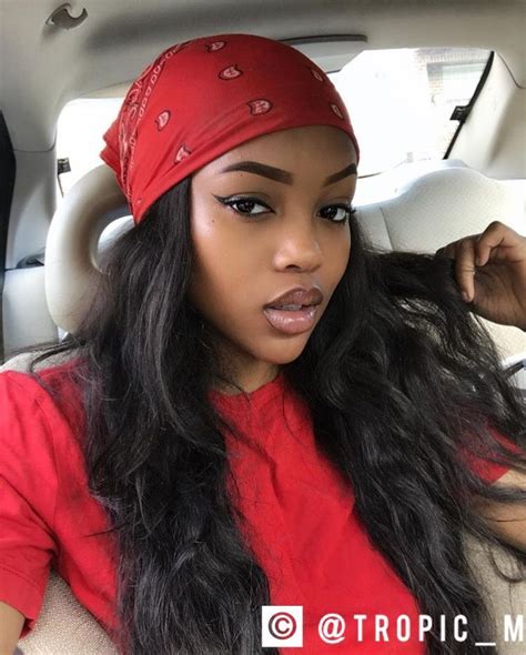 One can do this beautiful braided updo hairstyles, which you are already aware of, and enhance its style statement through a shiny sizzling scarf. Follow: @Tropic_M for more ️ | BLAX em 2019 | Bandana ...