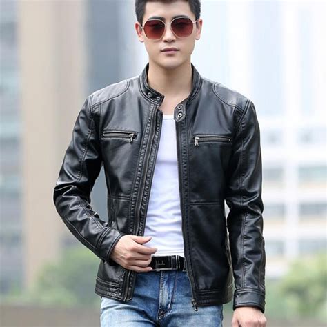 We believe in helping you find the product that is right for you. Leather Jacket Men male casual motorcycle leather jacket ...