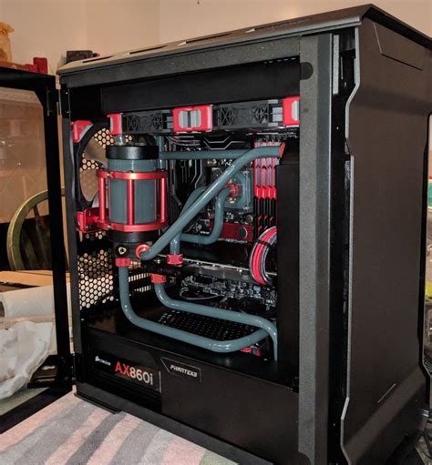 Finished My First Hardline Matx Build Watercooling