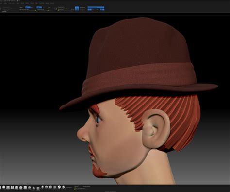Artstation Zbrush Stylized Character Basemesh No8 Brown Hat Man